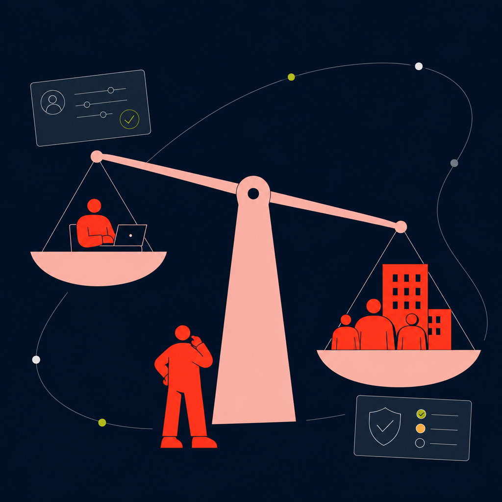 A conceptual illustration capturing the core idea of the section "Key terms in IR35 compliance and workforce status" within an article about outside of ir35 — depict the idea, not the literal words.