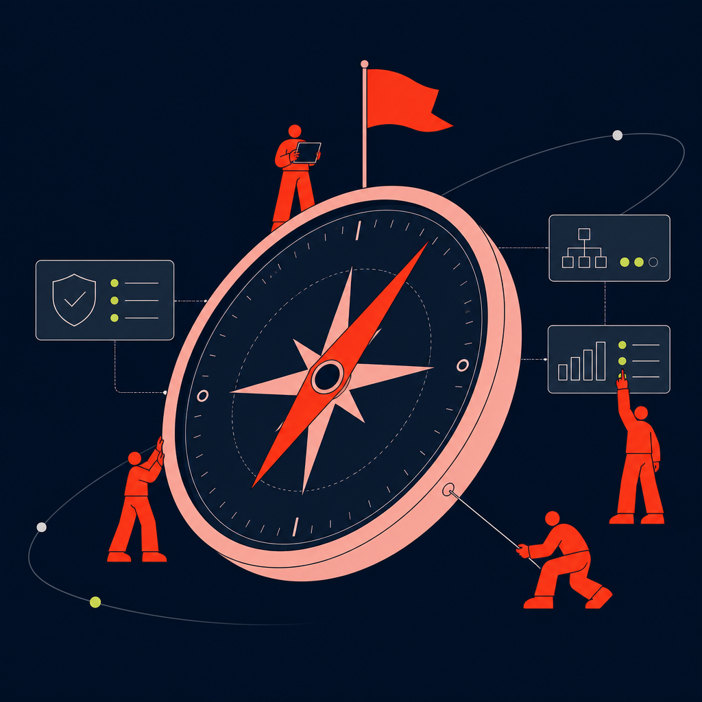 A conceptual illustration capturing the core idea of the section "Prerequisites for a governed workforce planning model" within an article about workforce planning strategies — depict the idea, not the literal words.